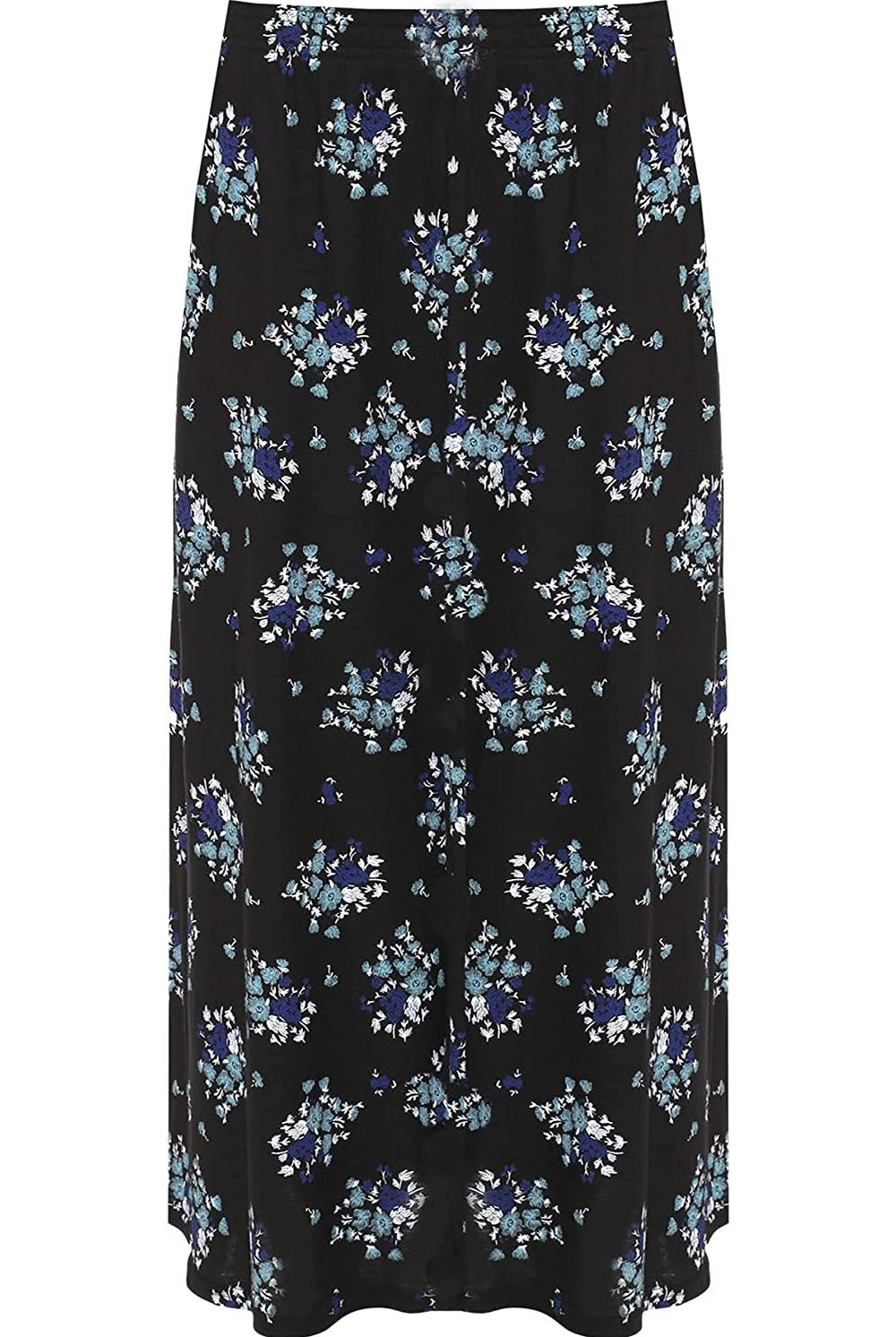 Teal Floral Midi Skirt Skirt WearAll