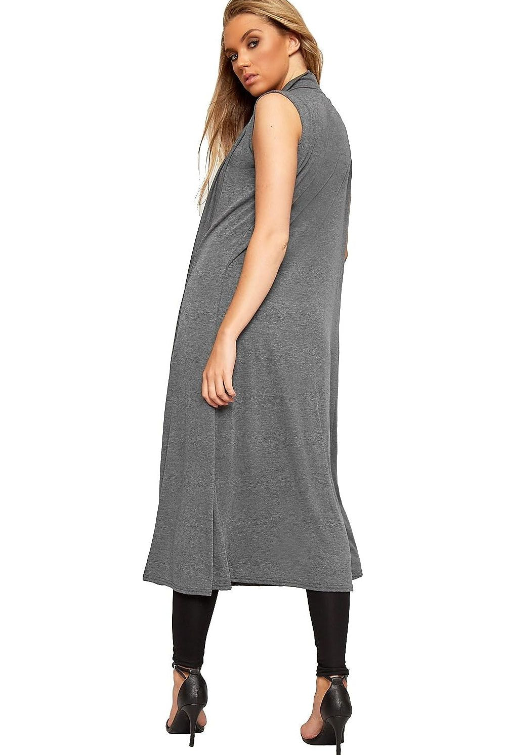 Plus Size Sleeveless Maxi Cardigan Maxi Cardigan WearAll