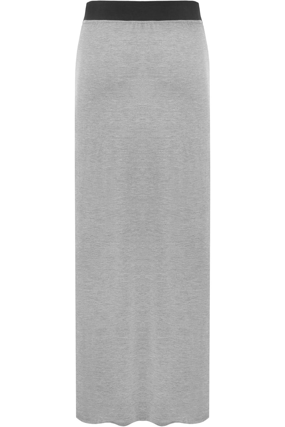 Elasticated Waist Long Maxi Skirt – Plus Size Pencil Style Skirt WearAll