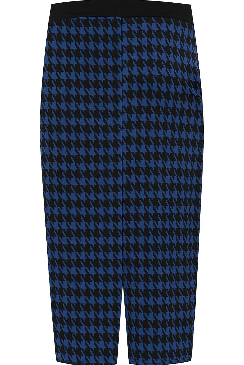 Plus Size Midi Skirt Dogtooth