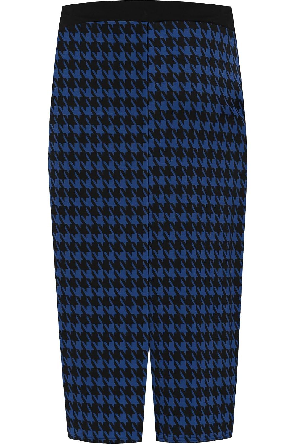 Plus Size Midi Skirt Dogtooth