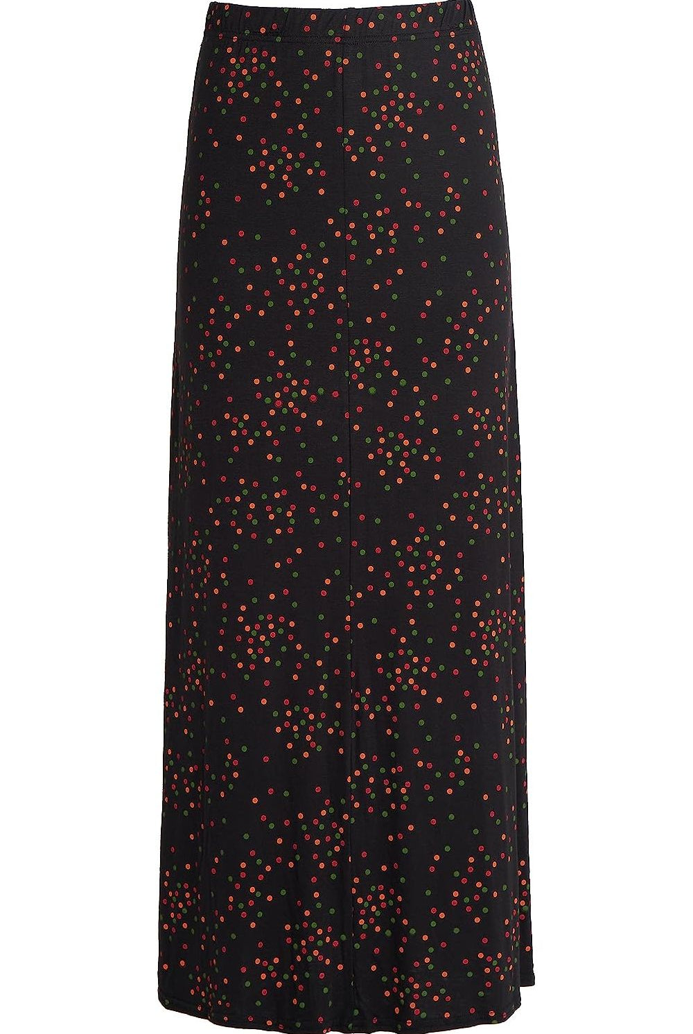 Plus Size Multi Doted Print Maxi Skirt Skirt WearAll