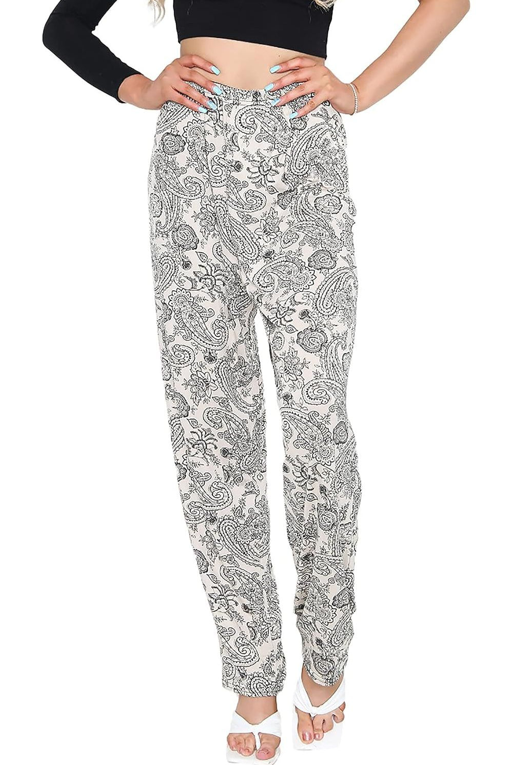 Paisley Print Full Length Trouser Trousers WearAll