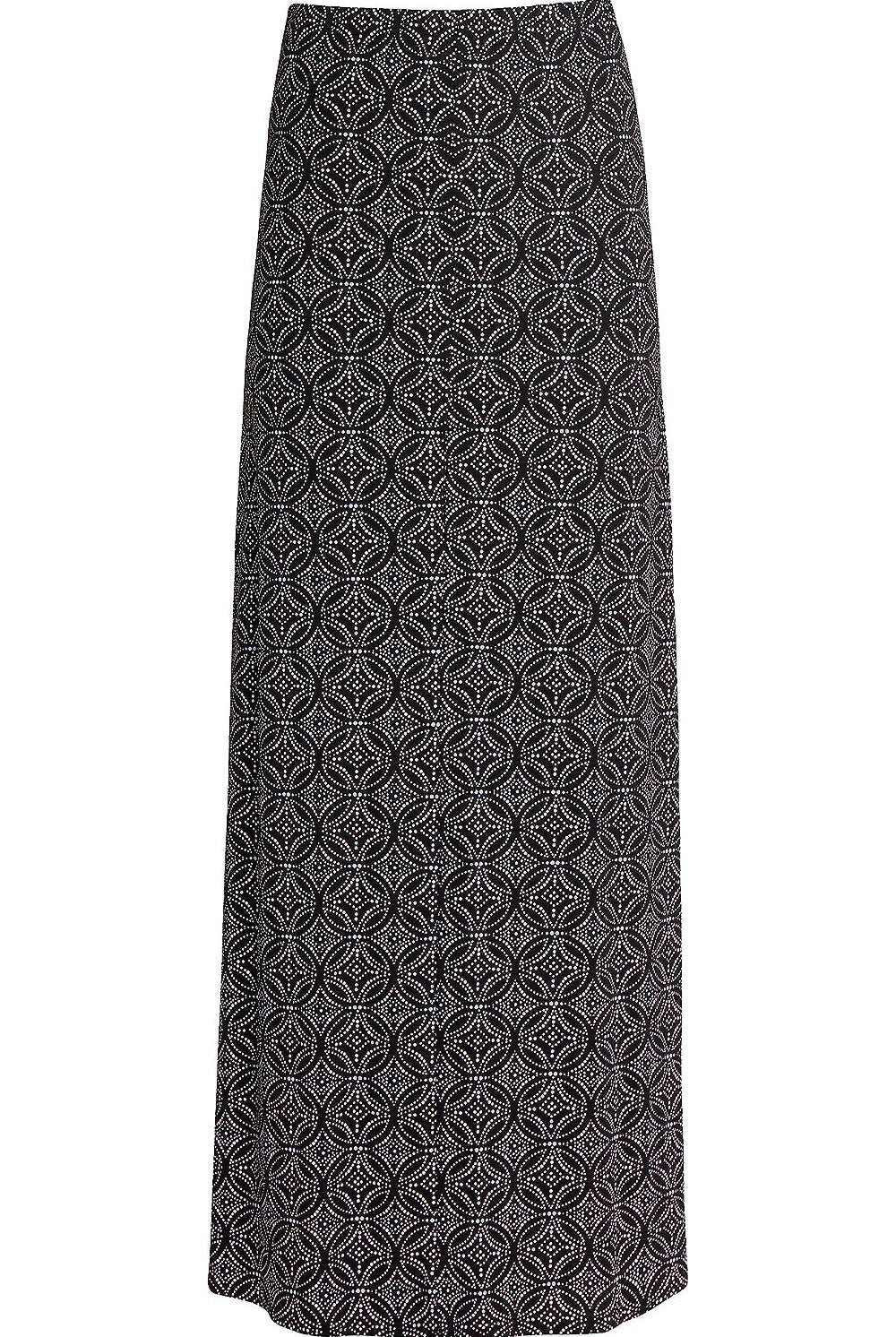 Plus Size Circle Print Maxi Skirt Skirt WearAll