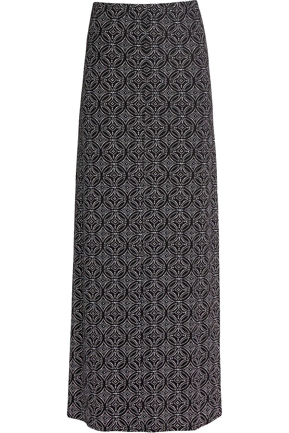 Plus Size Circle Print Maxi Skirt Skirt WearAll