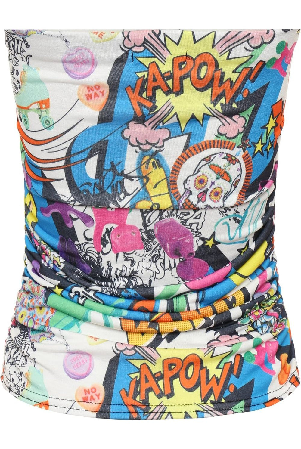 Plus Size Bang Animal Print Ruched Boob Tube BraTop WearAll