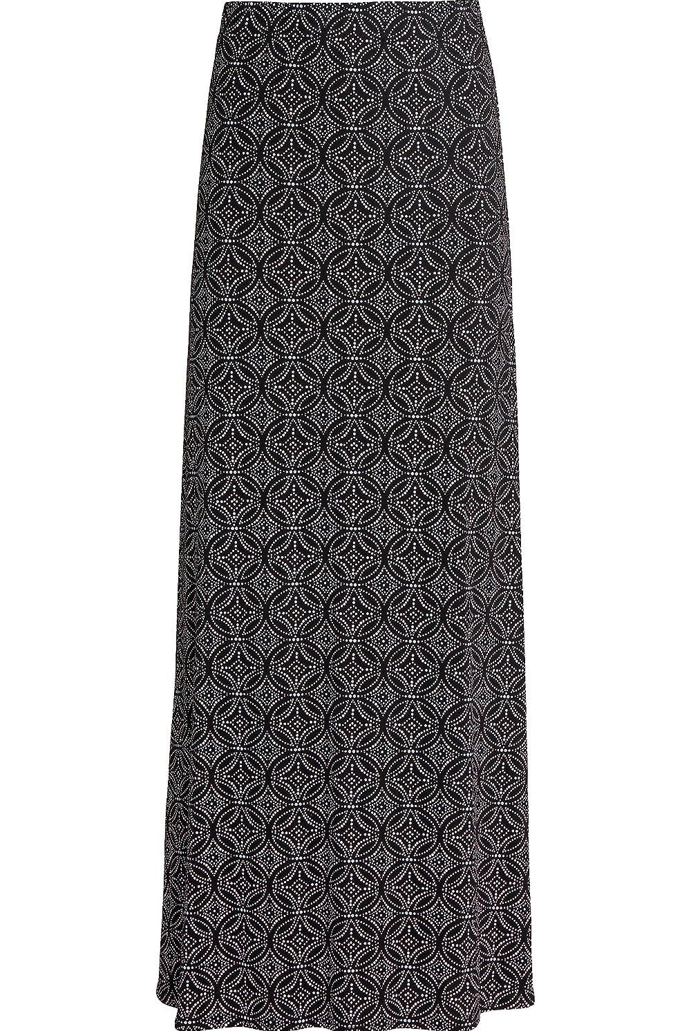 Plus Size Circle Print Maxi Skirt Skirt WearAll Circle Pirnt 14