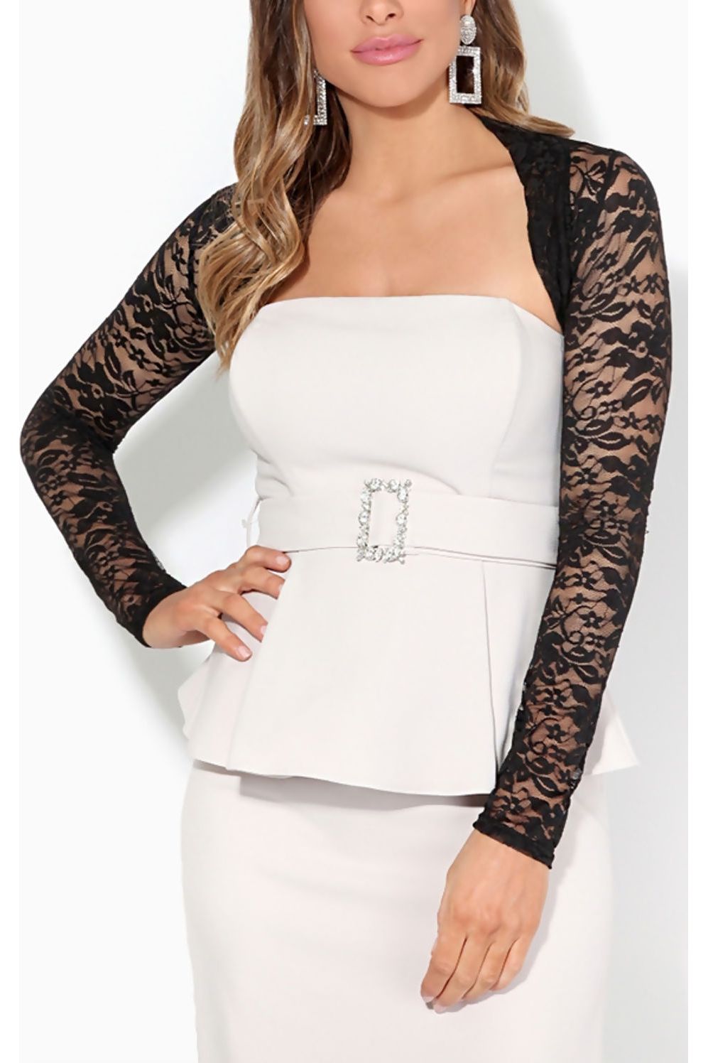 Cropped Lace Bolero Shrug Tops WearAll