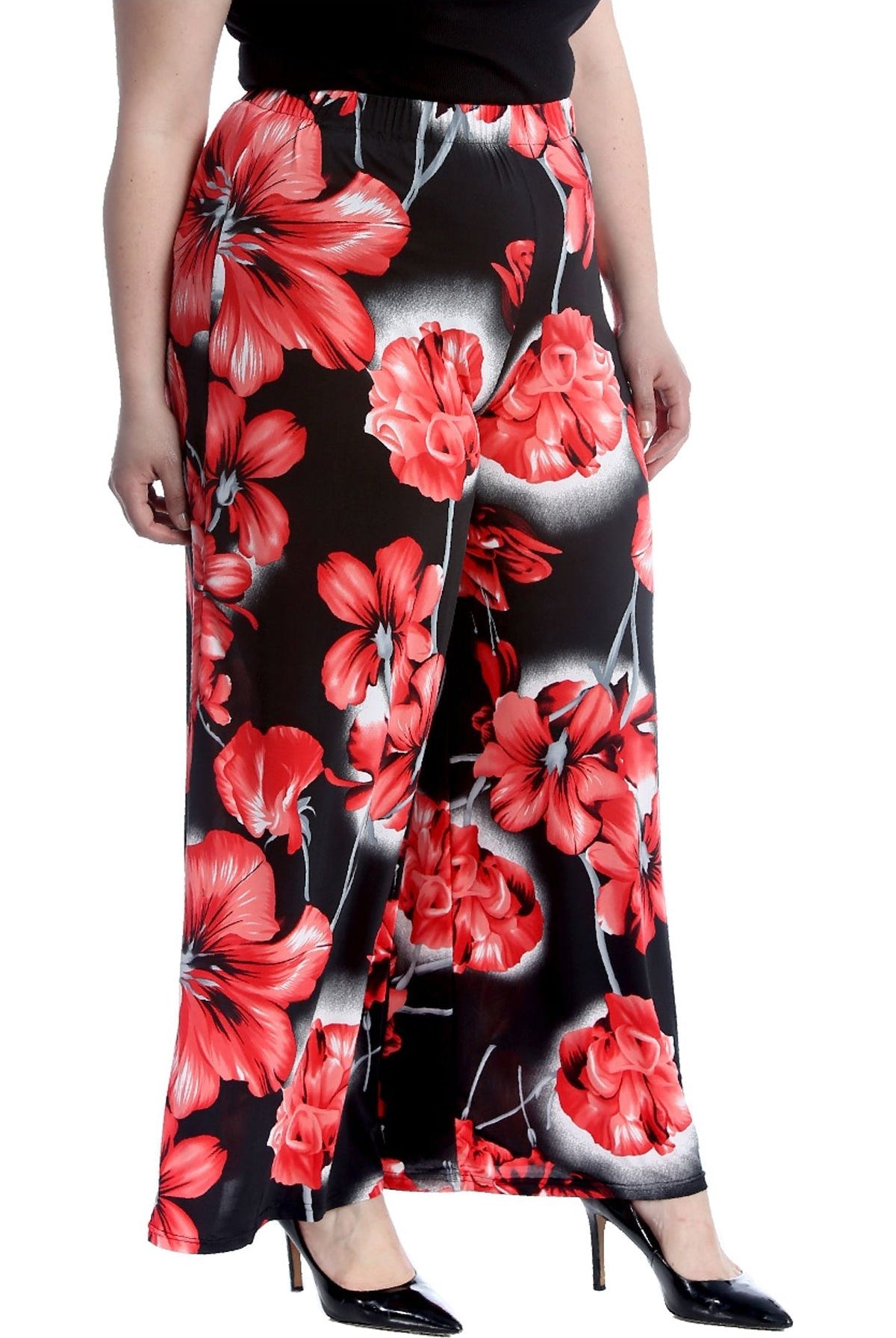 Plus Size Floral Print Palazzo Trouser Palazzo WearAll
