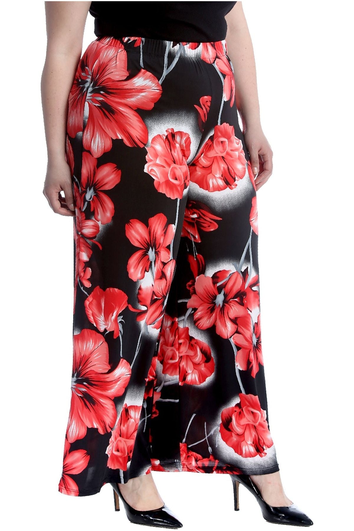 Plus Size Floral Print Palazzo Trouser Palazzo WearAll