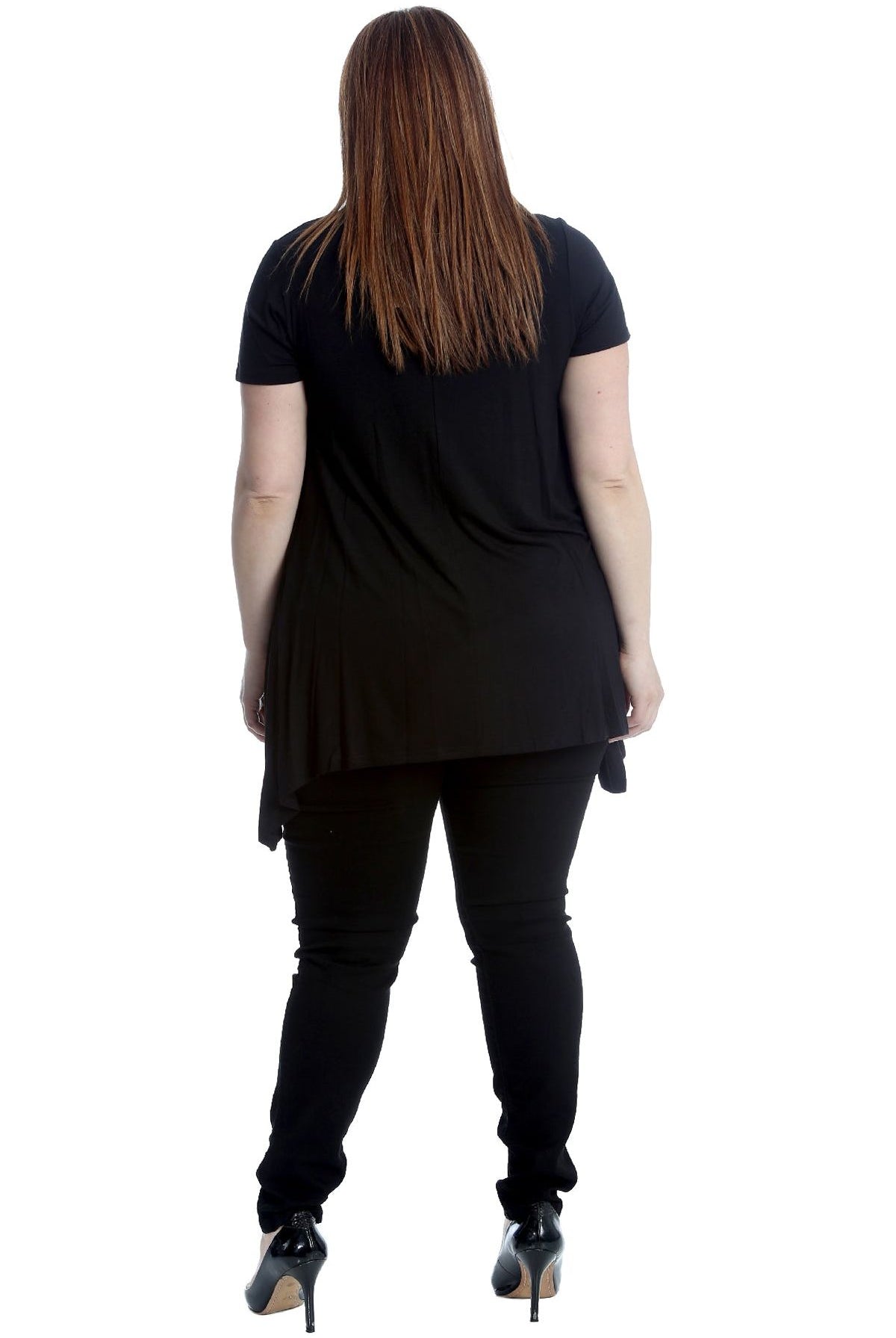 Butterfly Hanky Hem Short Sleeve Top Apparel & Accessories WearAll