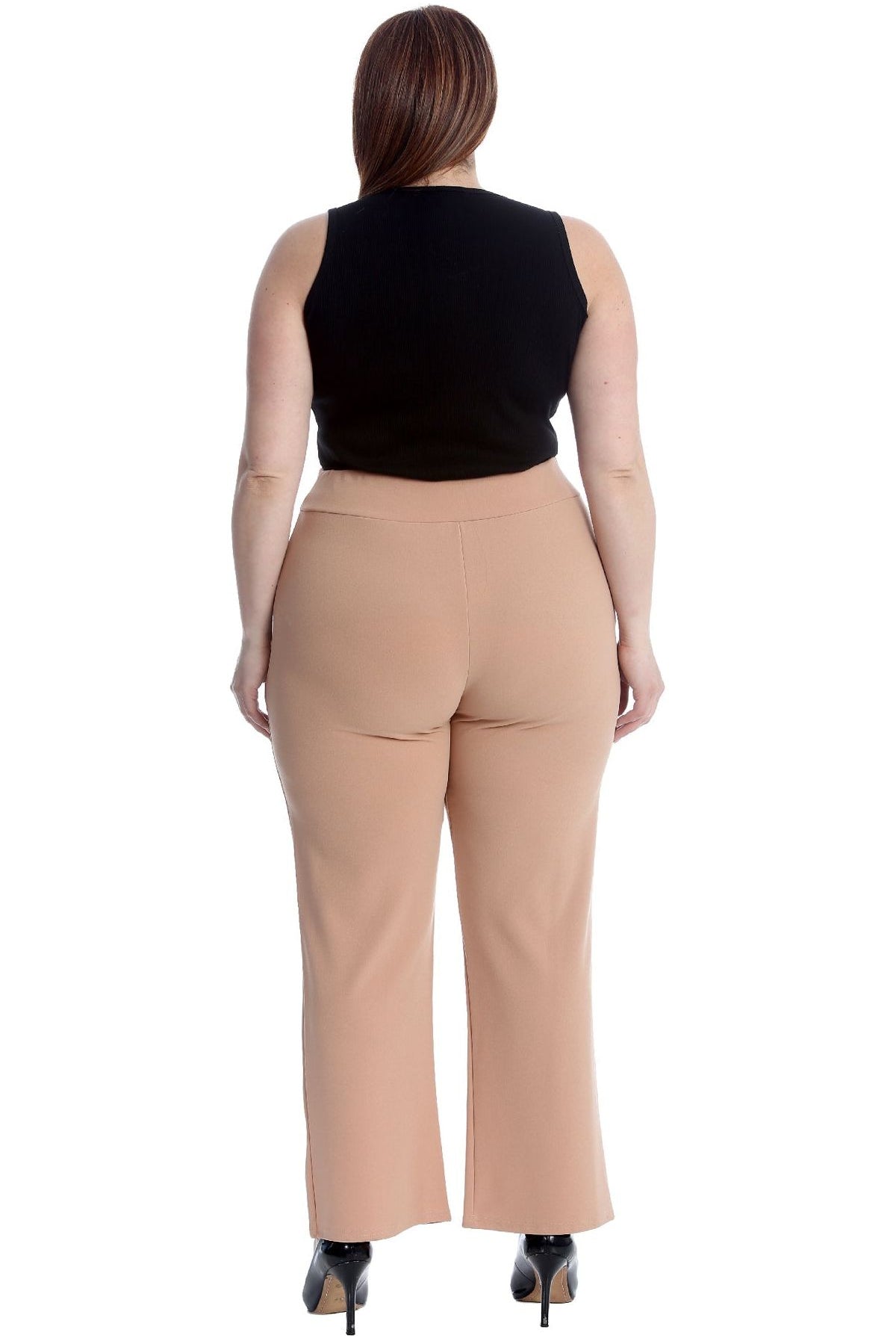 Plus Button Embellished Pocket Palazzo Trousers Trousers WearAll