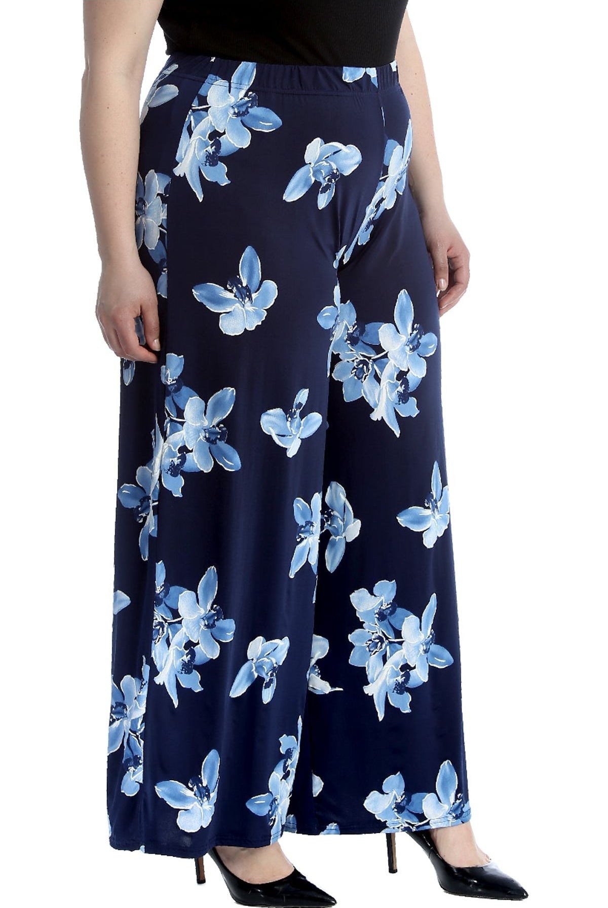 Plus Size Floral Print Palazzo Trouser Palazzo WearAll