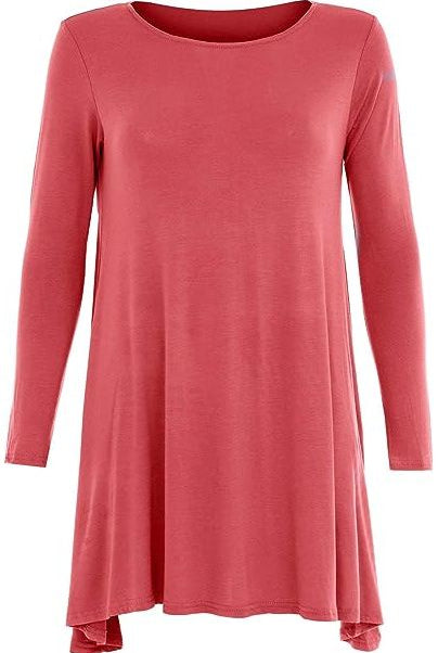 Plain Ladies Swing Dress Top Dress WearAll
