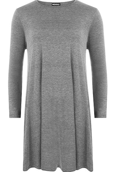 Plain Ladies Swing Dress Top Dress WearAll