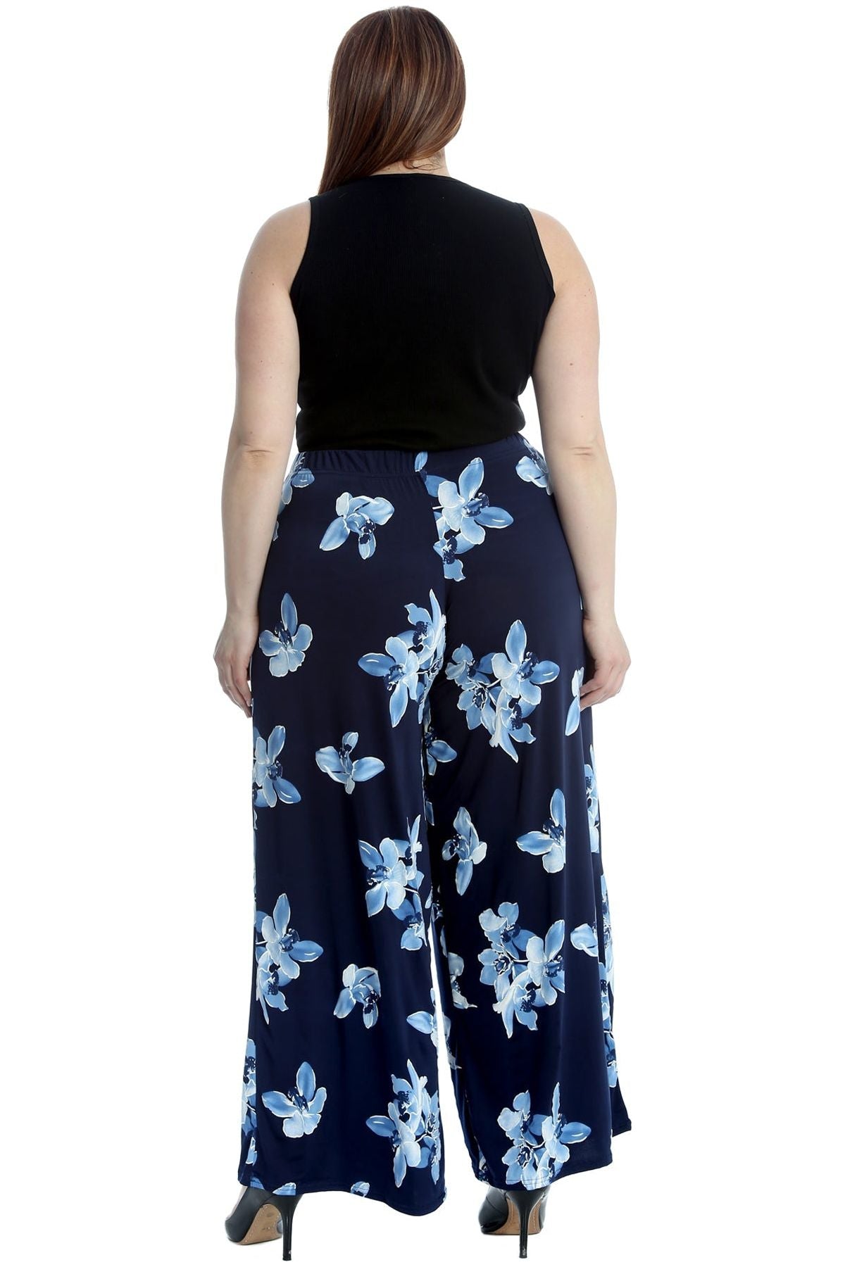 Plus Size Floral Print Palazzo Trouser Palazzo WearAll