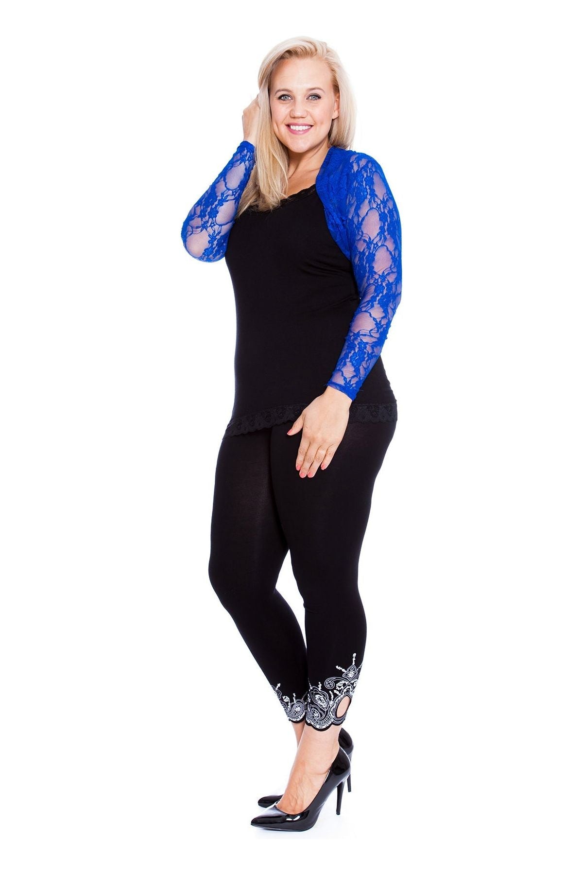 Plus Size Cropped Lace Bolero Shrug Tops WearAll