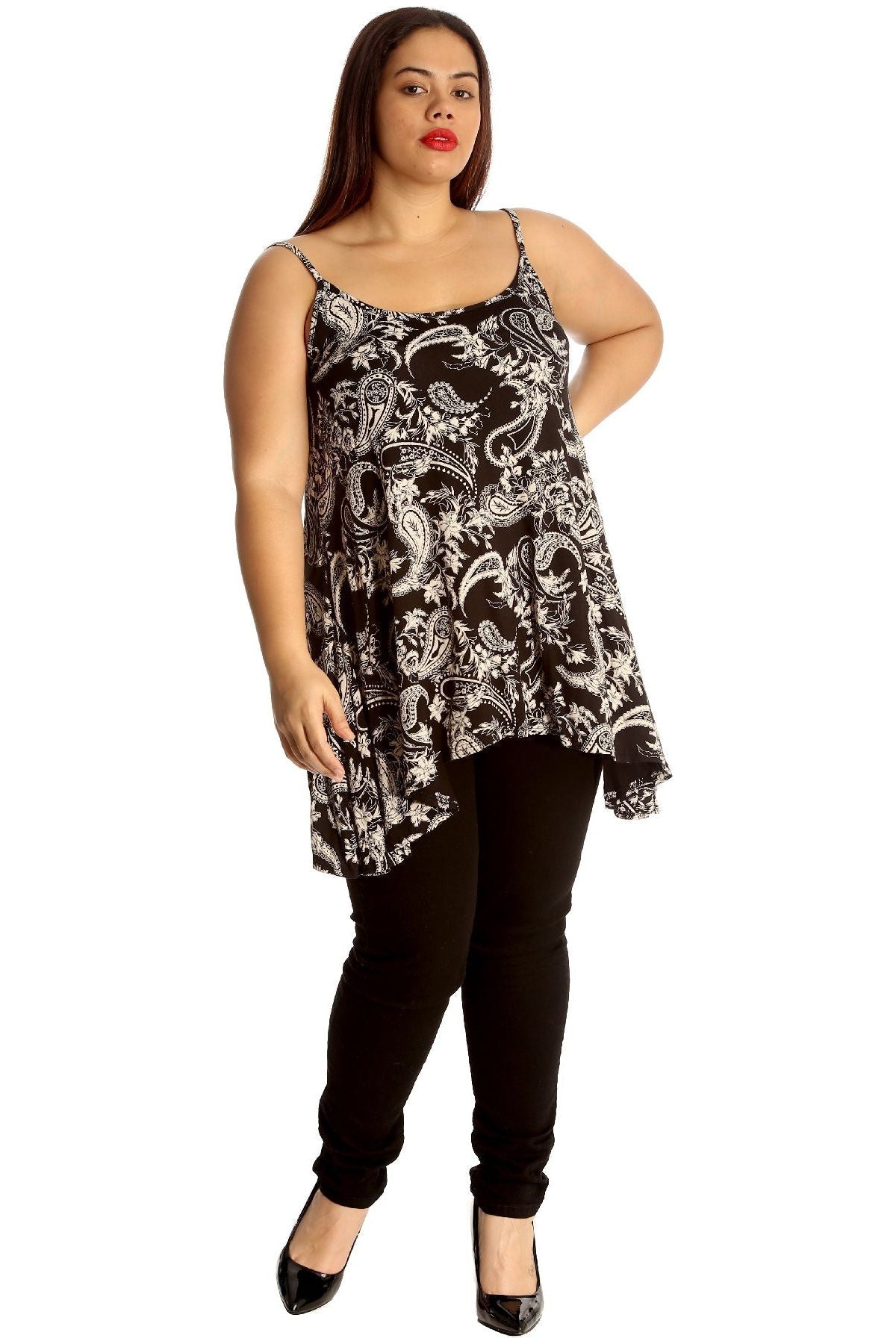 Paisley Print Print Strappy Dress Vest Top Dress WearAll