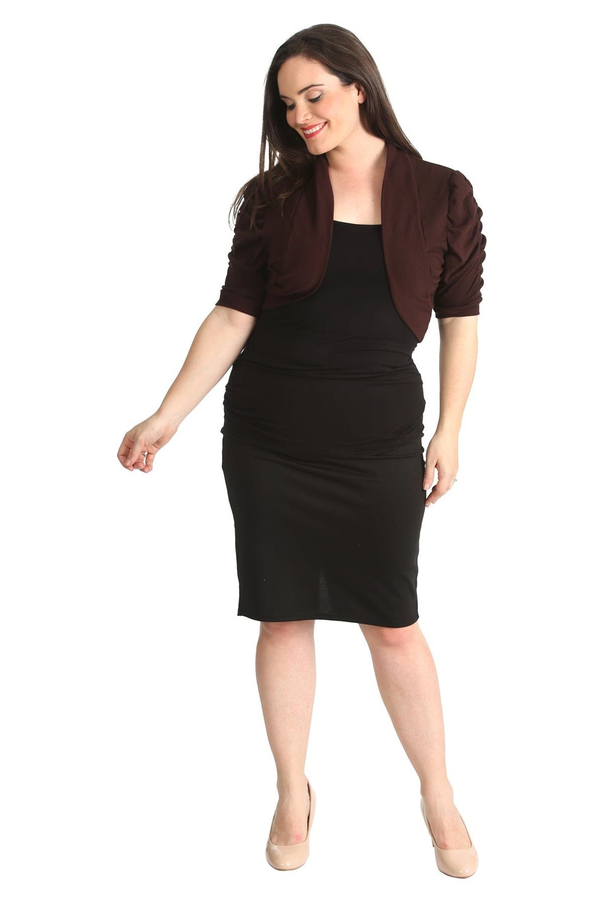 Puff Sleeve Bolero Shrug Tops WearAll