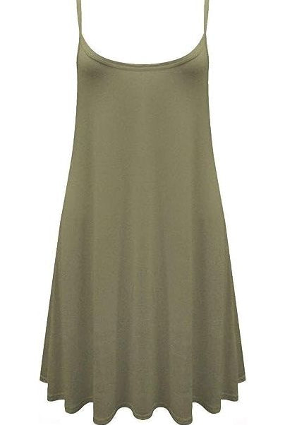 Thin Strap Plain Tank Top