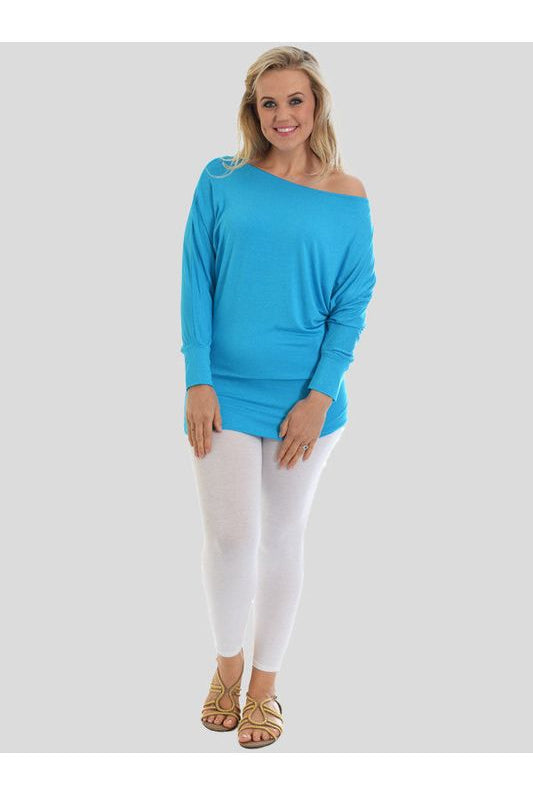 Plus Size Off Shoulder Batwing Top Tops WearAll