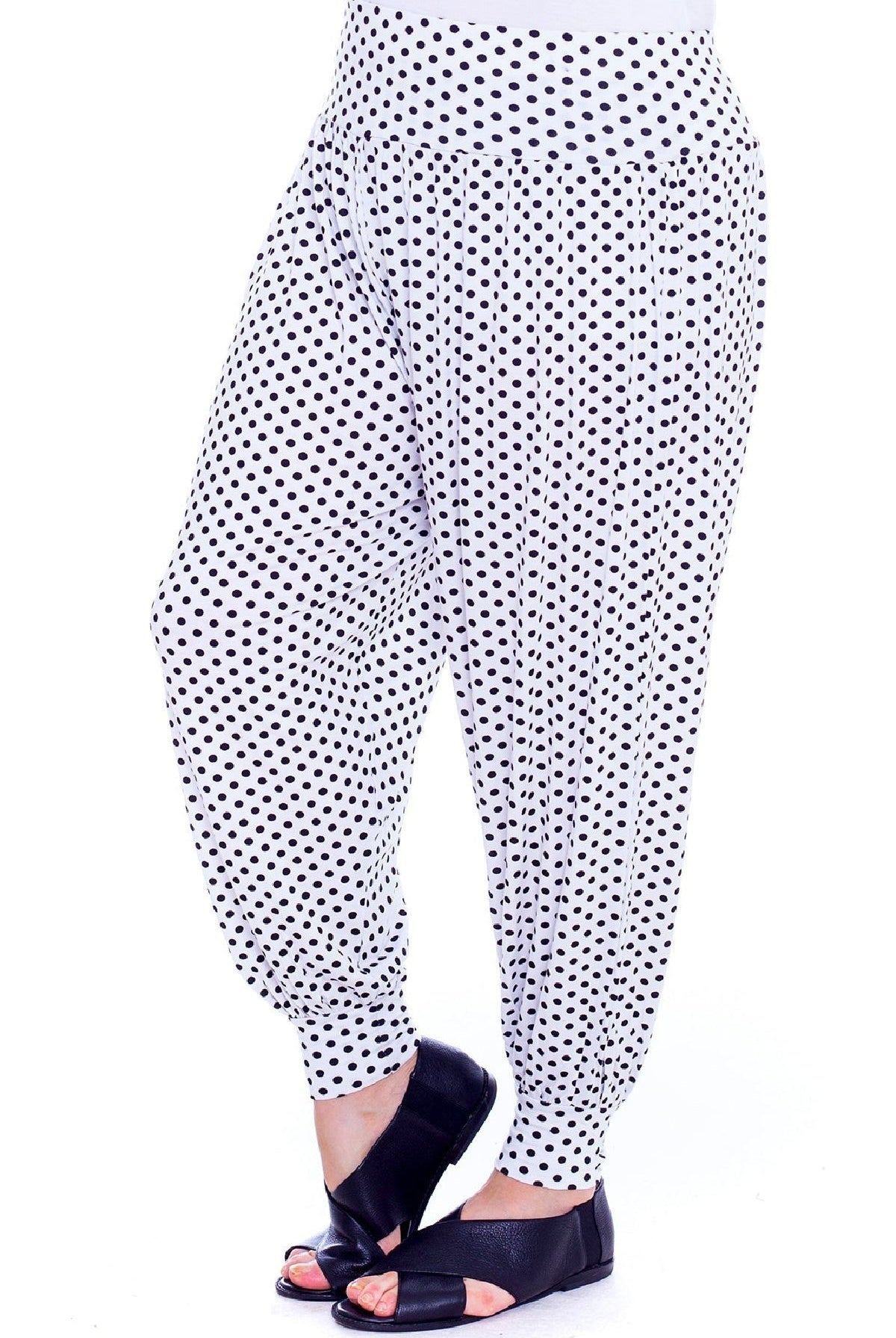 Plus Size Polka Dot Print Harem Trouser Trousers WearAll
