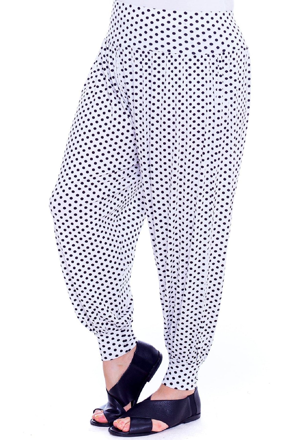 Polka Dot Print Harem Trouser Trousers WearAll