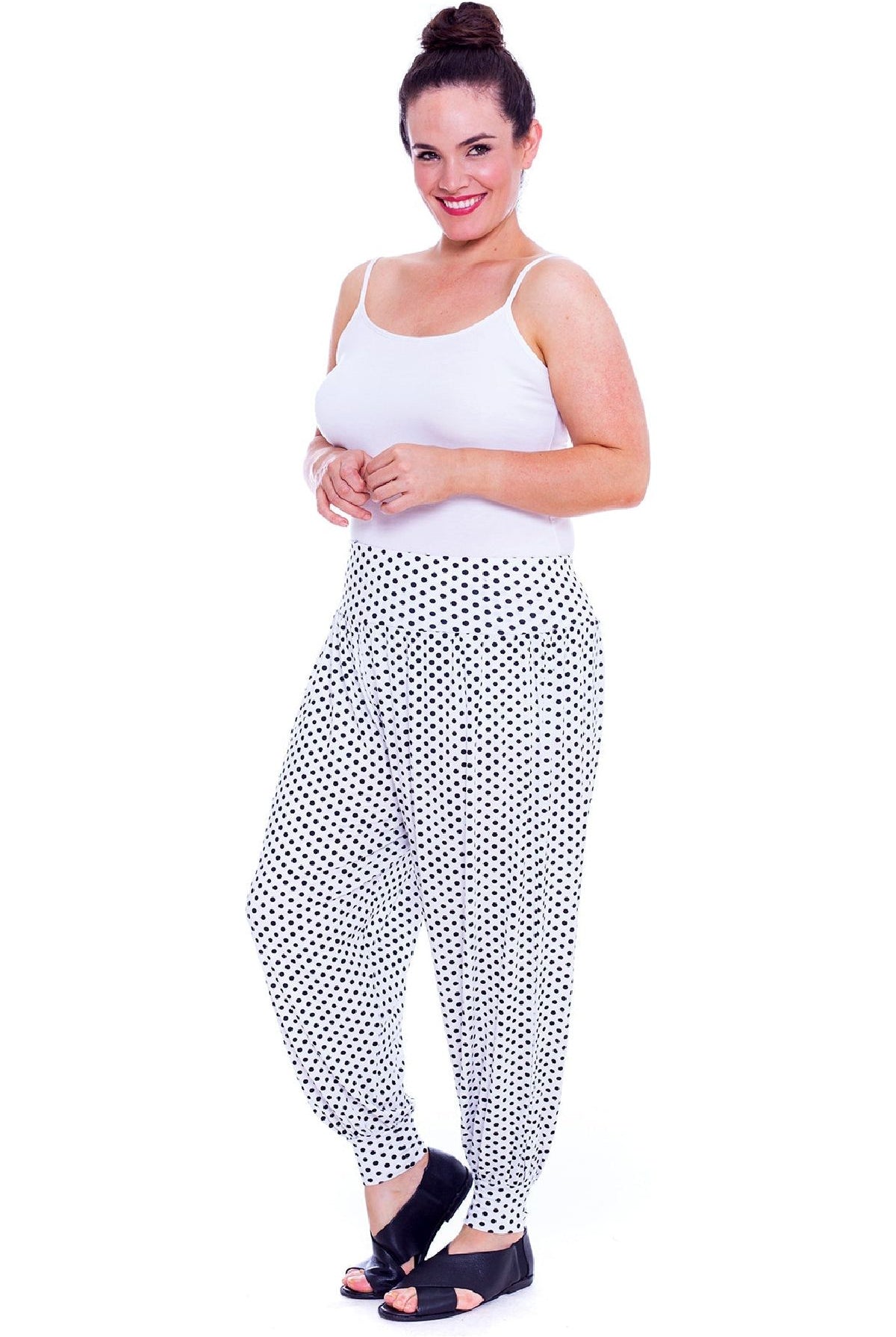 Polka Dot Print Harem Trouser Trousers WearAll