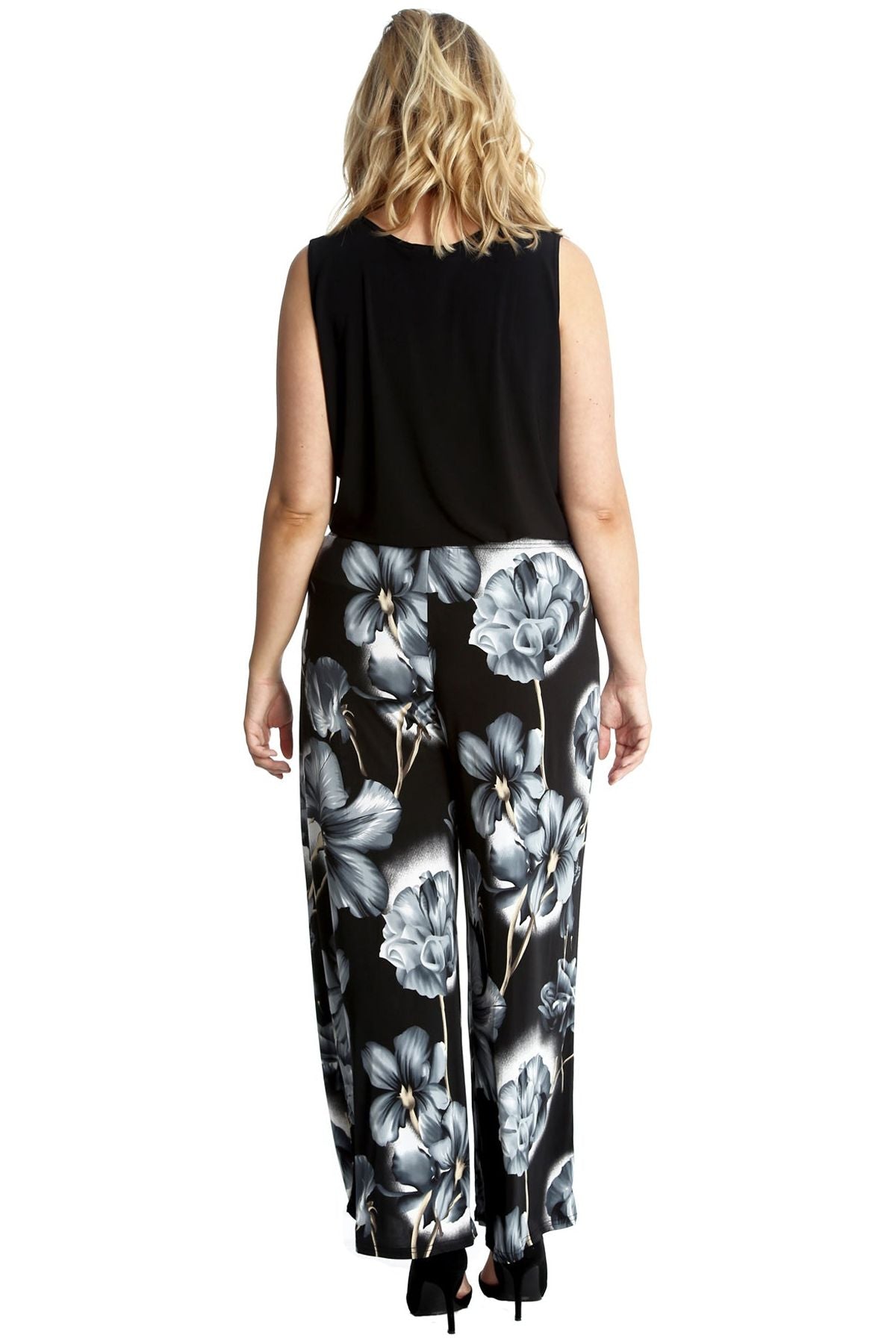 Plus Size Floral Print Palazzo Trouser Palazzo WearAll