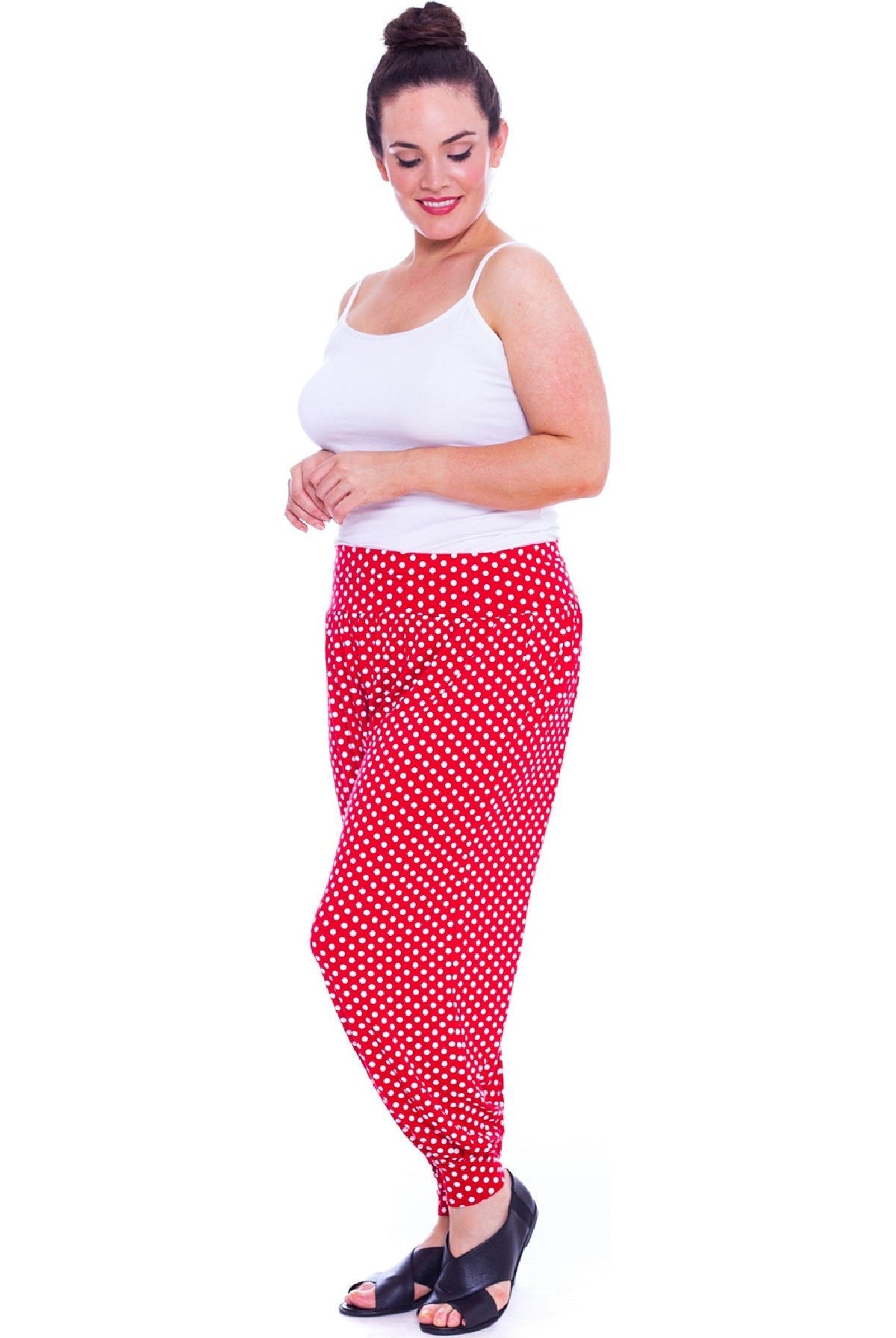 Polka Dot Print Harem Trouser Trousers WearAll