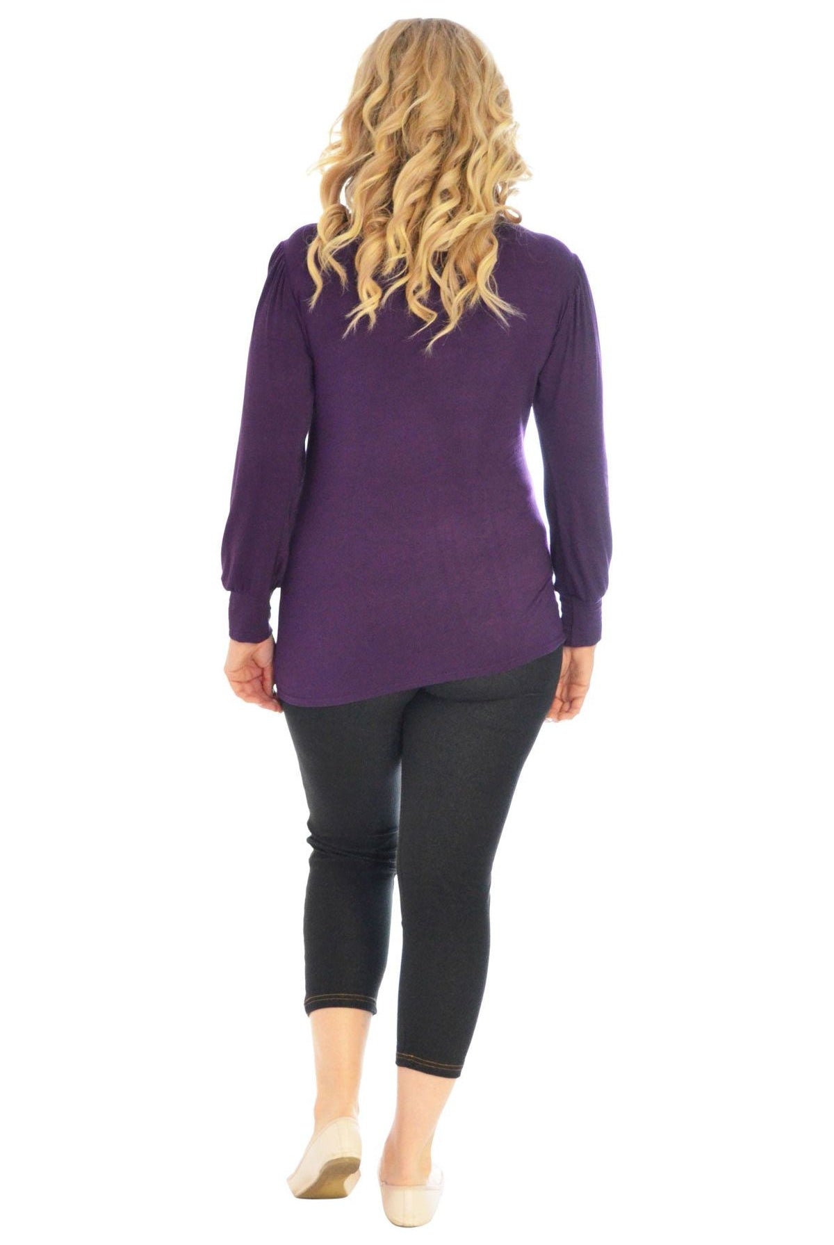 Lace Turtle Neck Long Sleeve Top Tops WearAll