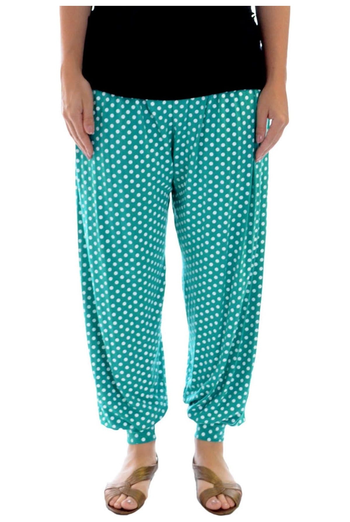 Plus Size Polka Dot Print Harem Trouser Trousers WearAll