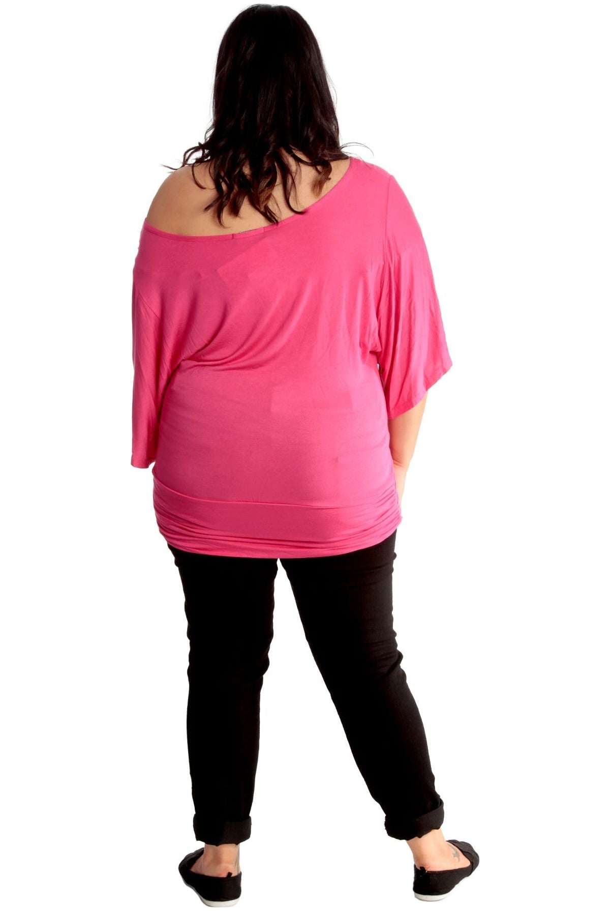 Tiger Print Glitter Batwing Top Tops WearAll