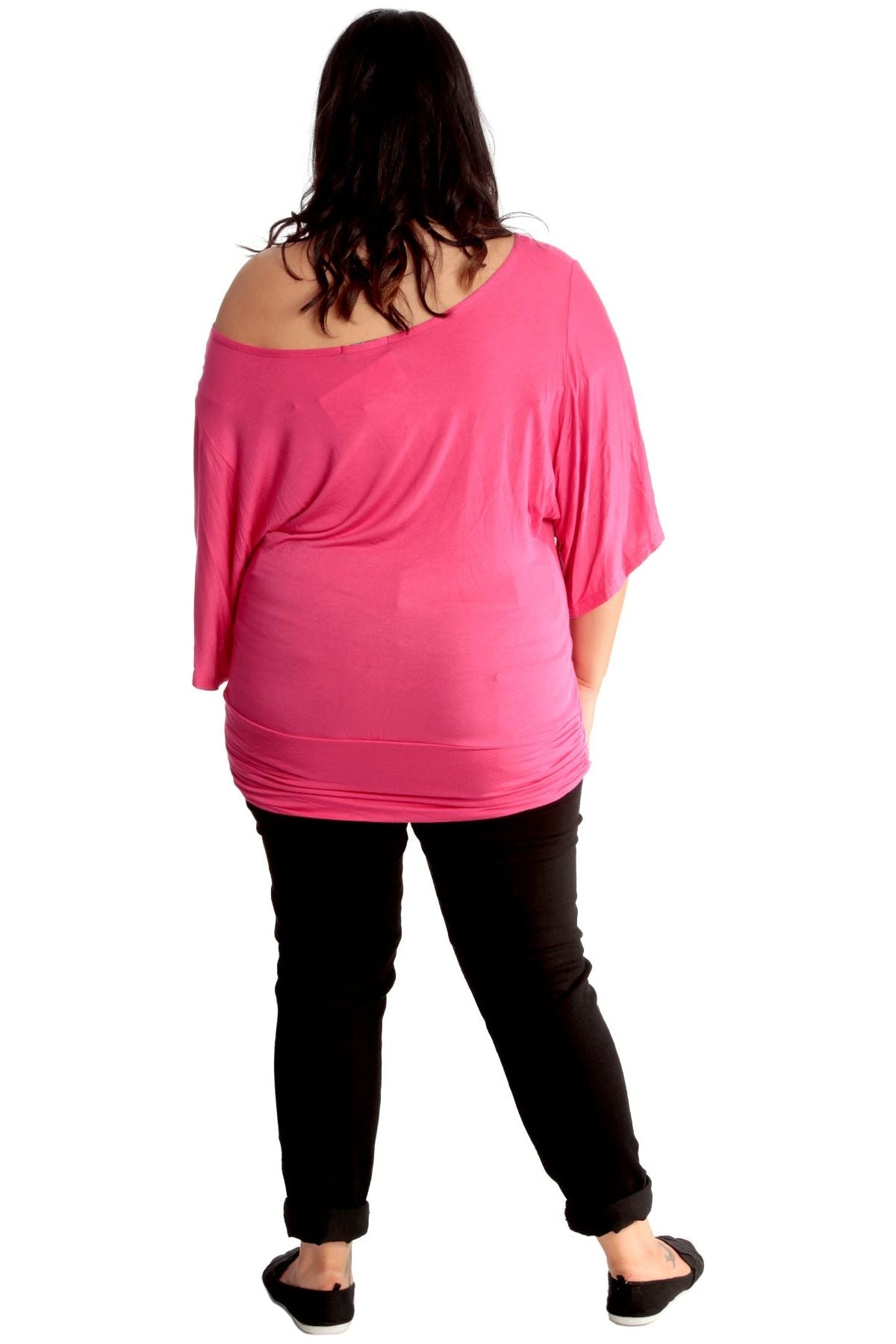 Tiger Print Glitter Batwing Top Tops WearAll