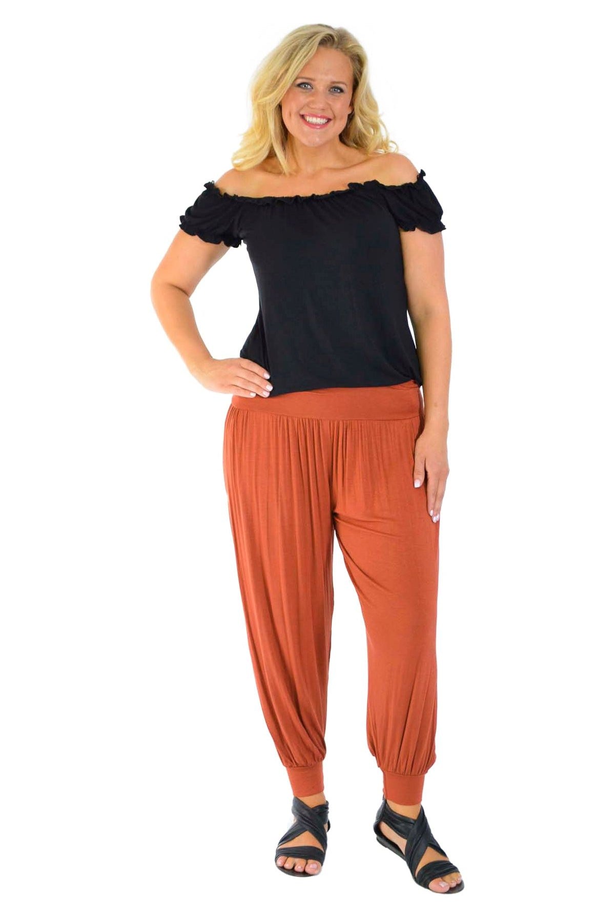 Plus Size Harem Trousers Full Length Trousers WearAll