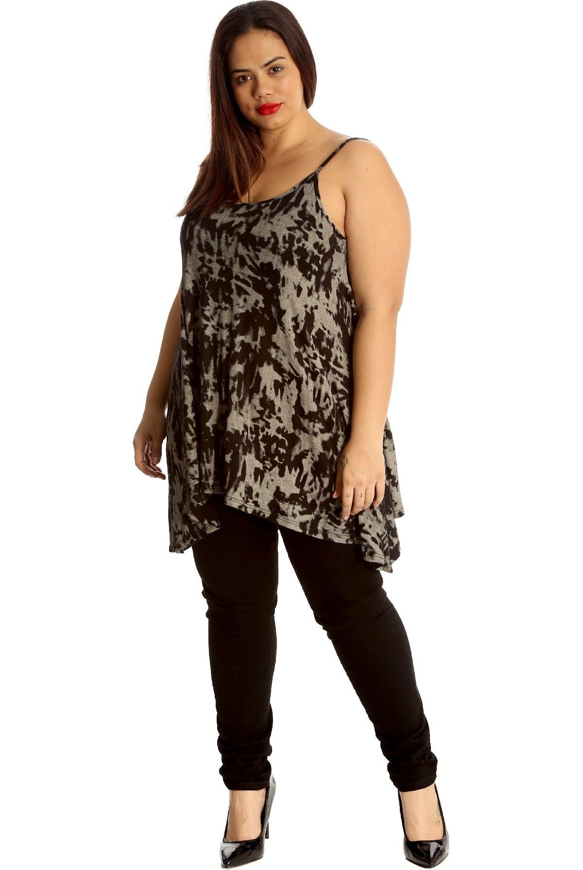 Tie Dye Print Strappy Dress Vest Top Dress WearAll