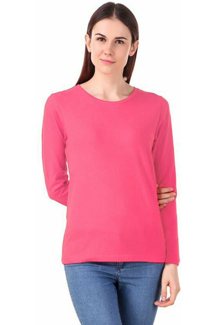 Long Sleeve T-Shirt Top Tops WearAll Coral 8-10
