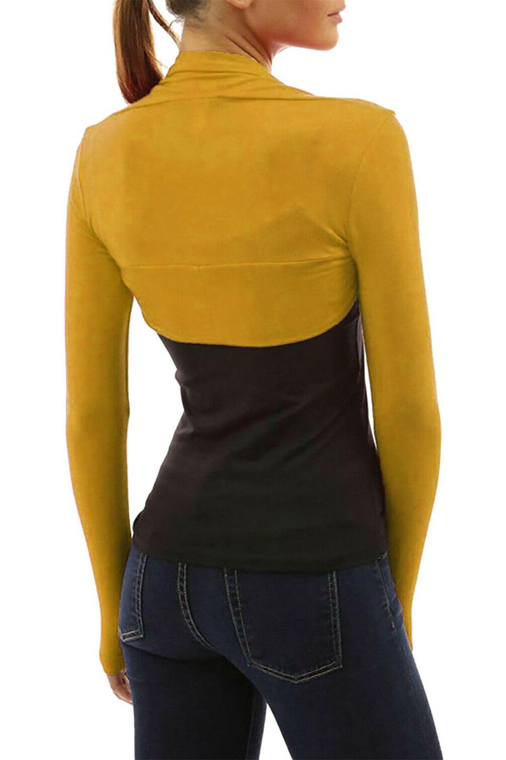 Long Sleeve Crop Bolero Shrug Tops WearAll