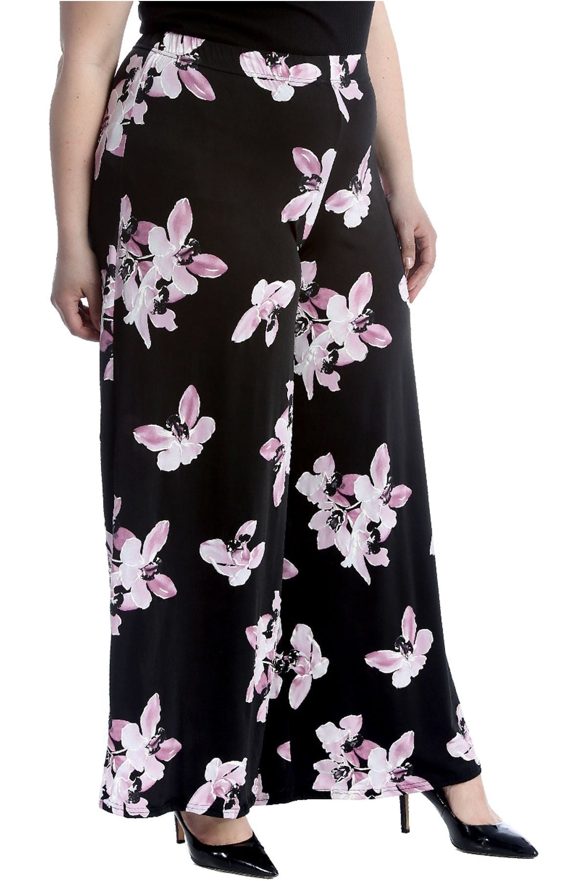 Plus Size Floral Print Palazzo Trouser Palazzo WearAll
