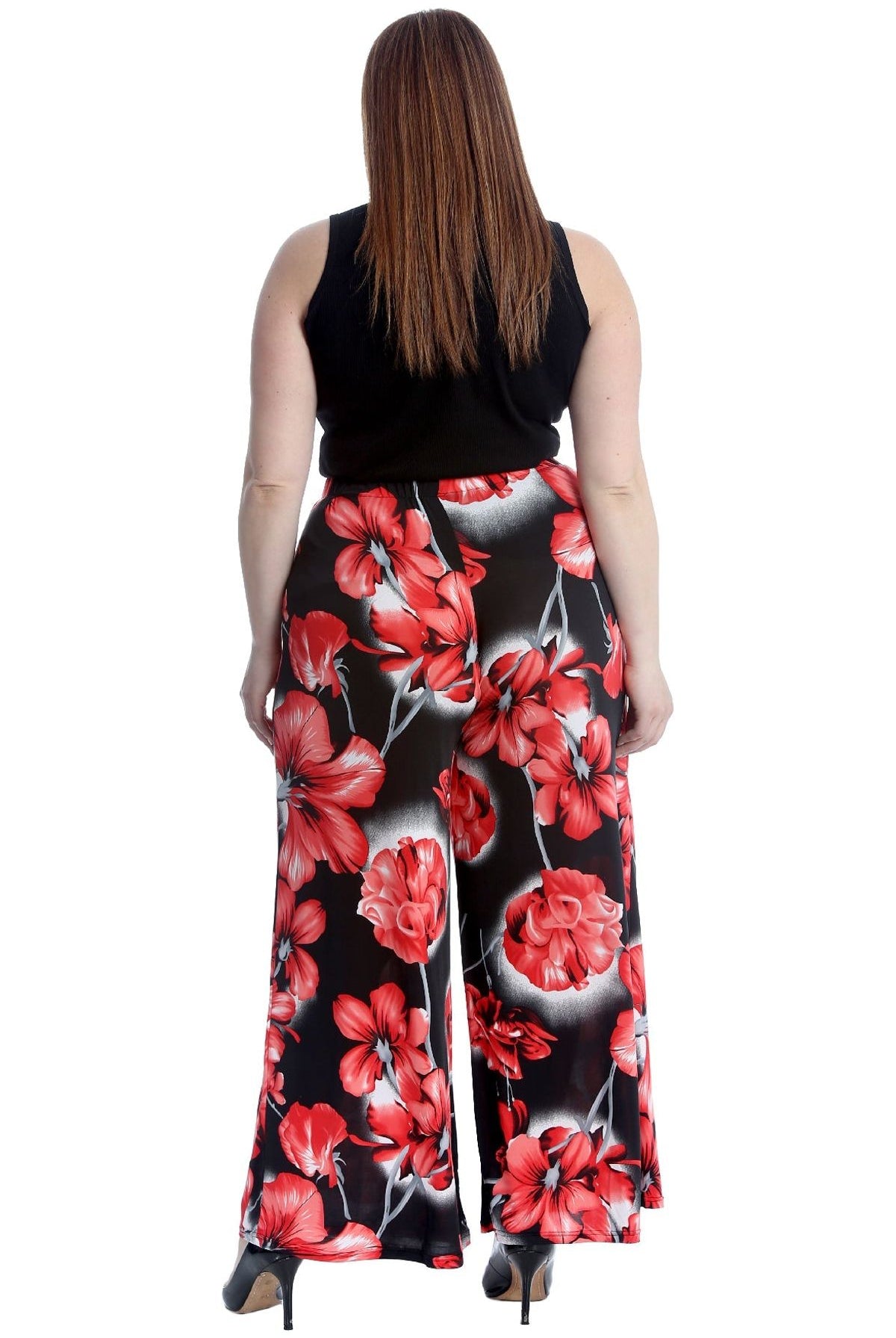 Plus Size Floral Print Palazzo Trouser Palazzo WearAll