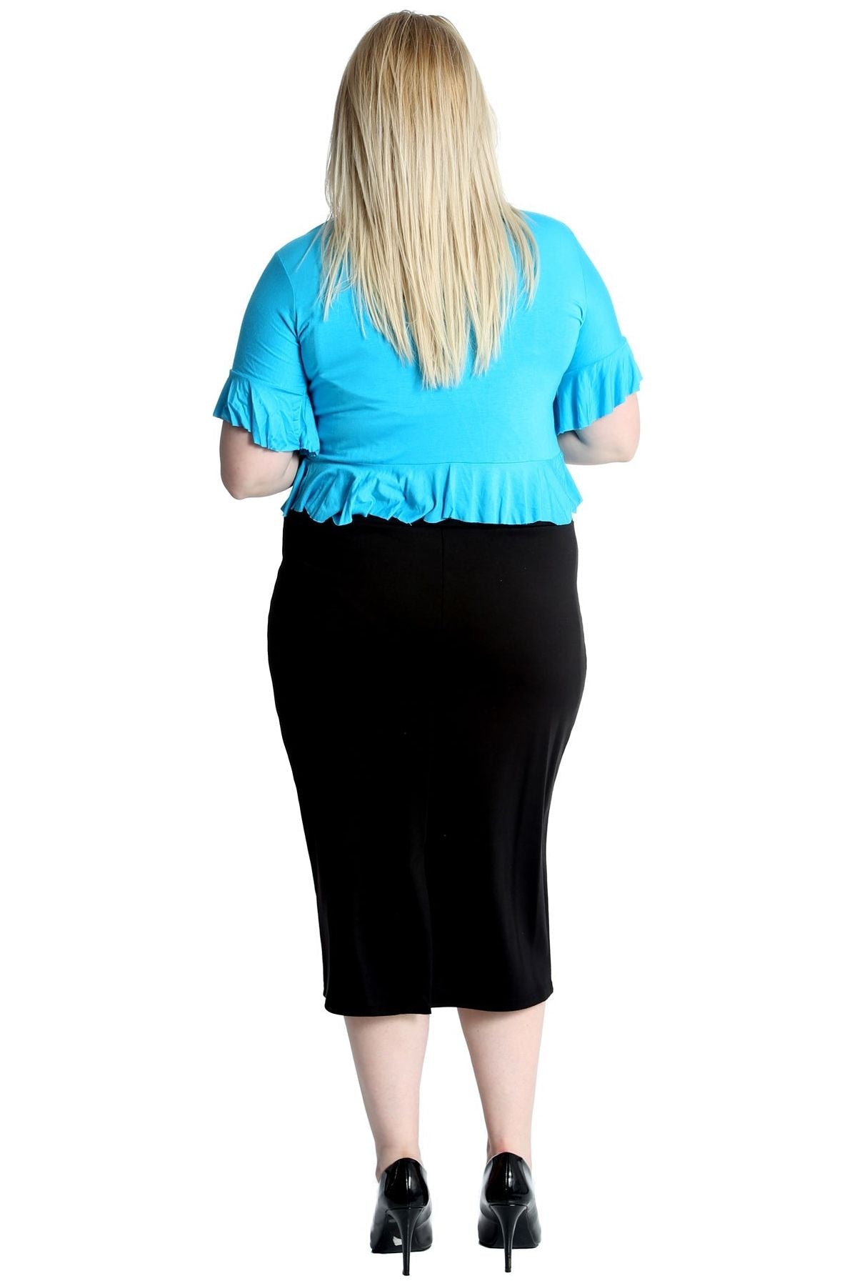 Plus Size Frill Tie Shrug Tops WearAll