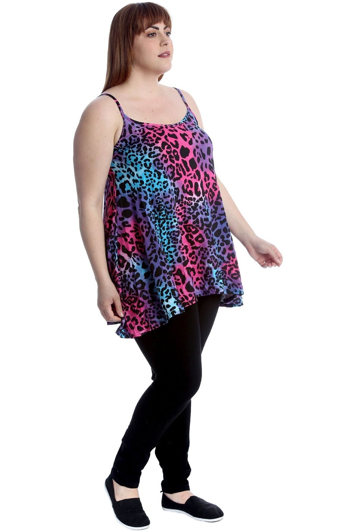 Multi Color Leopard Strappy Dress Vest Top Dress WearAll