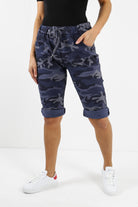 Plus Size Italian Camouflage Magic Chino Shorts Skirts & Shorts WearAll