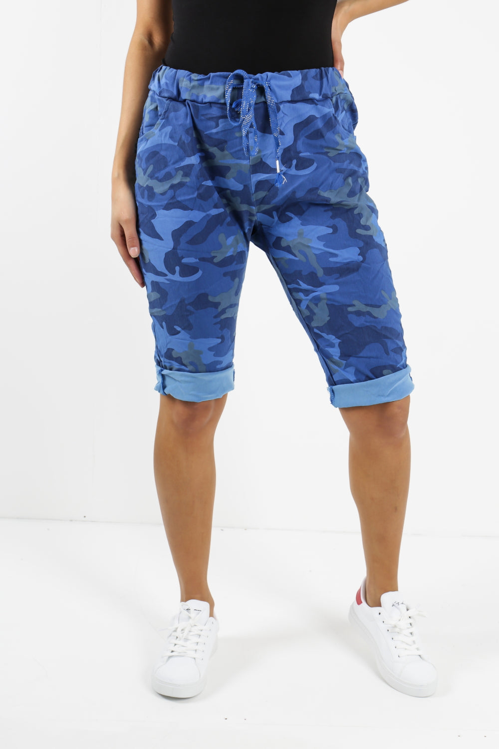 Plus Size Italian Camouflage Magic Chino Shorts Skirts & Shorts WearAll