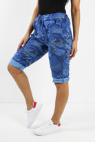 Plus Size Italian Camouflage Magic Chino Shorts Skirts & Shorts WearAll