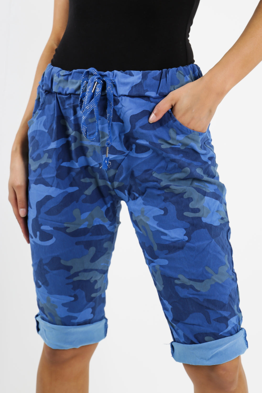 Plus Size Italian Camouflage Magic Chino Shorts Skirts & Shorts WearAll