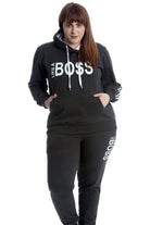 Like Boss Print Top Tracksuit Tops WearAll