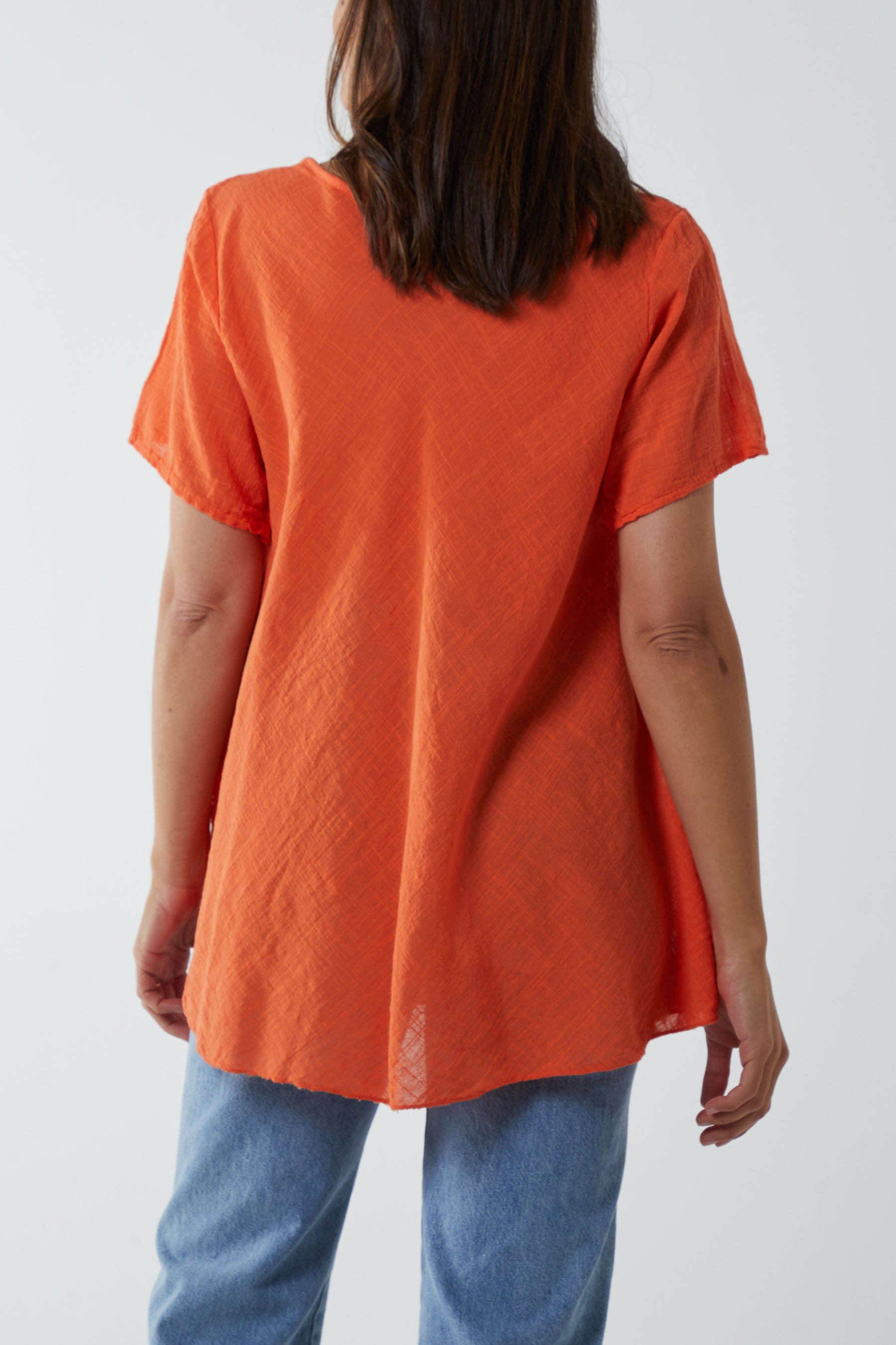 Round Neck Short Sleeve Cotton T-Shirt T-shirts WearAll