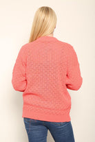 Chunky Cable Knit Long Sleeve Cardigan cardigan WearAll