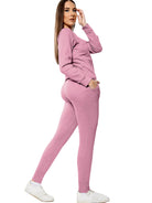 Long Sleeved Plain Lounge Wear Two Piece Loungewear WearAll